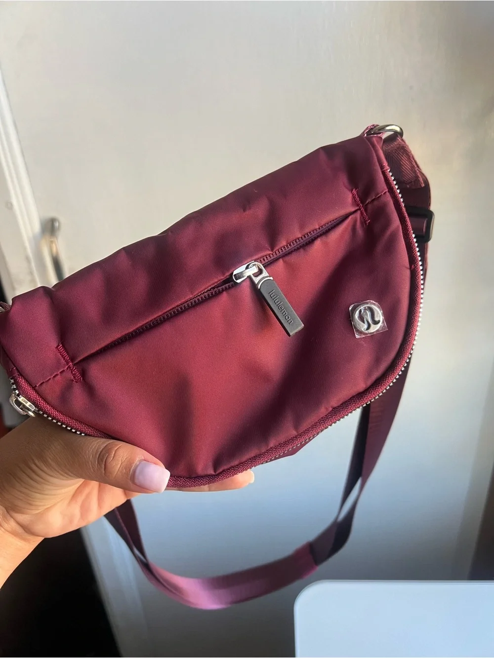 lululemon athl Burgundy Crossbody Bag